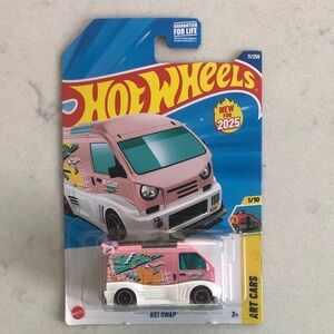 Mattel Hot Wheels Pink Kei Swap Art Car